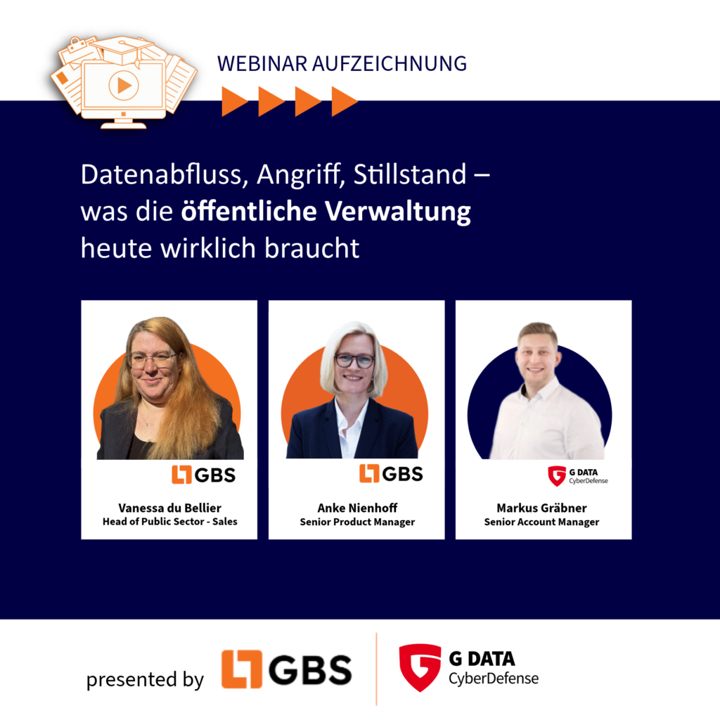 Webinar Cyber- und E-Mail-Sicherheit öffentliche Verwaltung GBS G DATA